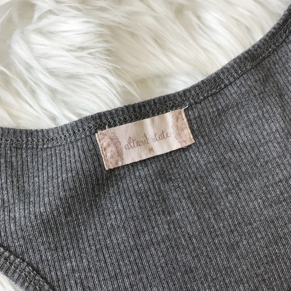 Gray Altar’d State Ribbed Tank - Picture 4 of 6